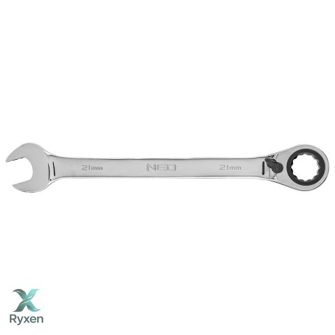 Klucz płasko-oczkowy z grzechotką i przełącznikiem 21 mm NEO TOOLS