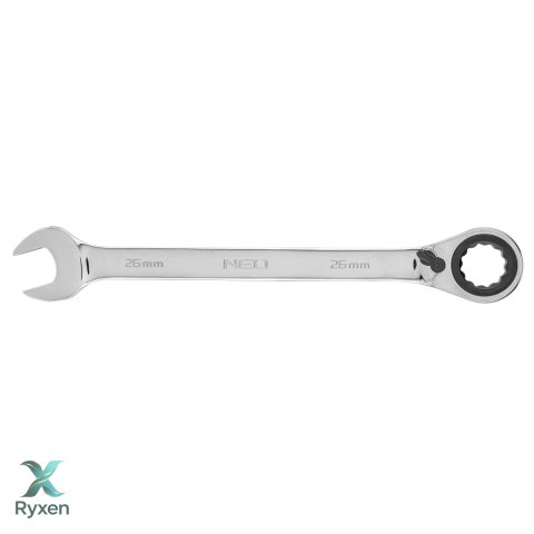 Klucz płasko-oczkowy z grzechotką i przełącznikiem 26 mm NEO TOOLS