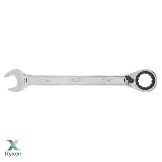 Klucz płasko-oczkowy z grzechotką i przełącznikiem 27 mm NEO TOOLS