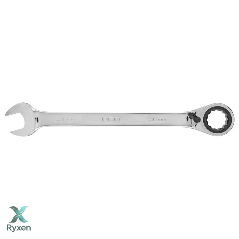 Klucz płasko-oczkowy z grzechotką i przełącznikiem 30 mm NEO TOOLS