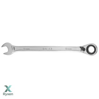 Klucz płasko-oczkowy z grzechotką i przełącznikiem 9 mm NEO TOOLS