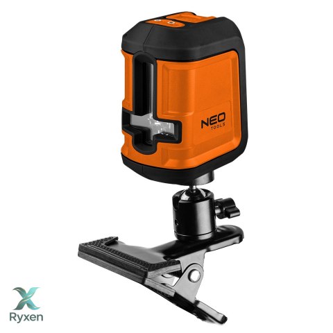 Laser krzyżowy 15 m, zielony, uchwyt, etui NEO TOOLS