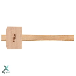 Młotek drewniany 300g, 100 x 70 x 46 mm, długość 320 mm NEO TOOLS