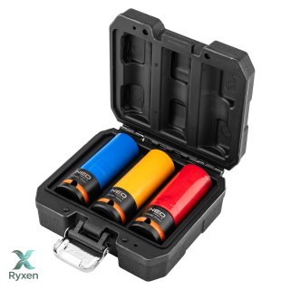 Nasadki do felg aluminiowych - zestaw 3 szt. (17 mm, 19 mm, 21 mm), Cr-Mo NEO TOOLS