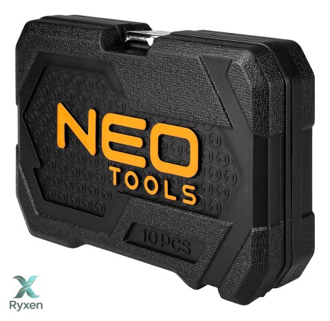 Nasadki udarowe 1/2", 10-24 mm, zestaw 10 szt., CrMo NEO TOOLS
