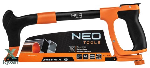 Piła do metalu heavy duty 300 mm z pojemnikiem na brzeszczoty, aluminium, dwukomponentowy uchwyt NEO TOOLS