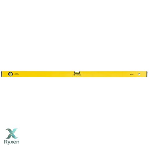 Poziomnica aluminiowa typ 500, 120 cm, 2 libelle TOPEX