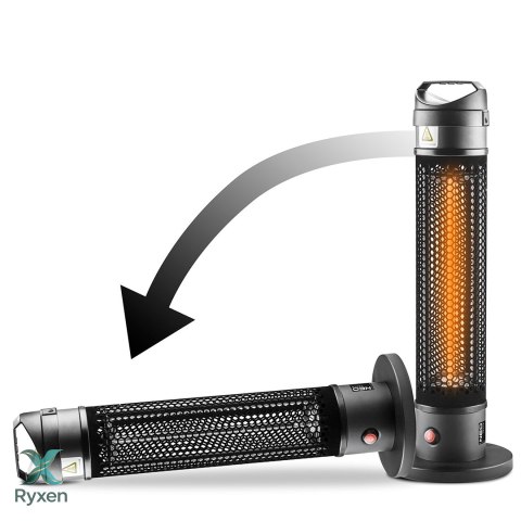 Promiennik stojący 1000W, IP44, element grzejny carbon fiber lamp NEO TOOLS