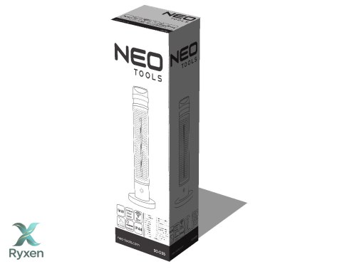 Promiennik stojący 1000W, IP44, element grzejny carbon fiber lamp NEO TOOLS