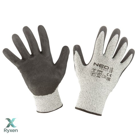 Rękawice antyprzecięciowe pokryte nitrylem, 4X43D, rozmiar 9 NEO TOOLS