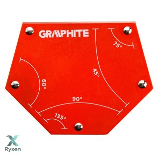 Spawalniczy kątownik magnetyczny 111 x 136 x 24 mm, udźwig 34.0 kg GRAPHITE