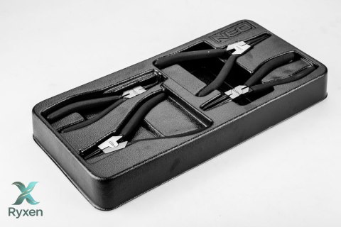 Szczypce segera do pierścieni osadczych, zestaw 4 szt. NEO TOOLS