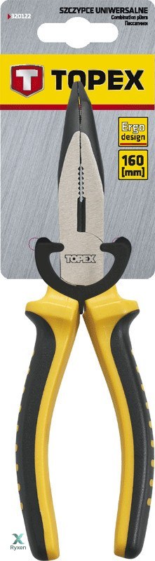 Szczypce wydłużone wygięte 160 mm TOPEX