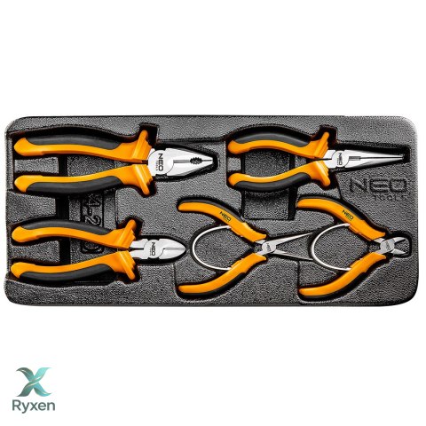 Szczypce, zestaw 5 szt., wkładka NEO TOOLS
