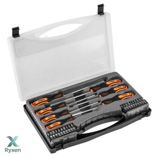 Wkrętaki i końcówki wkrętakowe, zestaw 27 szt. NEO TOOLS