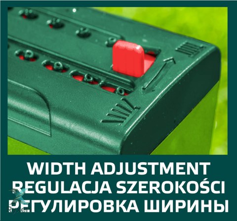 Zraszacz oscylacyjny z wielokierunkową regulacją zasięgu, powierzchnia zraszania do 208 m2 VERTO