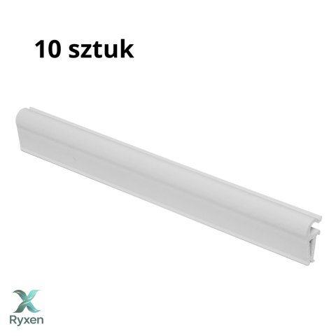 Klipsy do taśm ogrodzeniowych 10 szt. STANDARD BIAŁE Thermoplast