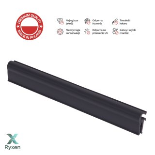 Klipsy do taśm ogrodzeniowych 10 szt. STANDARD GRAFIT Thermoplast