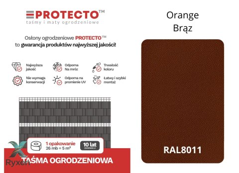 ORANGE 19cm 26mb BRĄZ Thermoplast