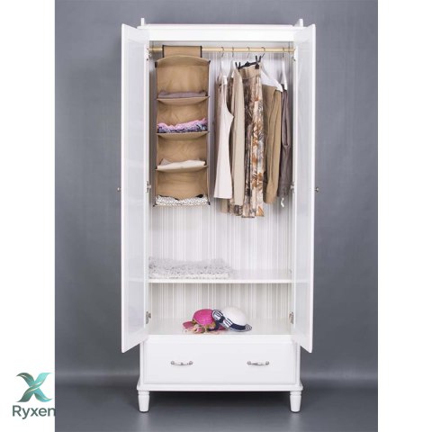 Organizer 4-częściowy 30x30x84cm wiszący do szafy BEŻOWY Aroma Smak
