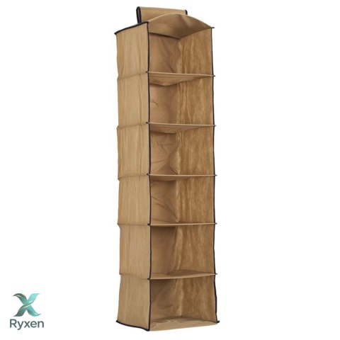 Organizer 6-częściowy 30x30x120cm wiszący do szafy BEŻOWY Aroma Smak