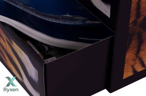Pudełko kartonowe 2 szuflady pionowe STYL TYGRYS Aroma Smak