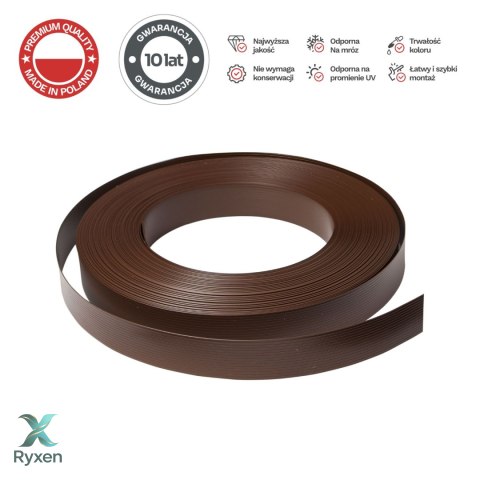 Taśma ogrodzeniowa 50mb Thermoplast® CLASSIC LINE 4,75cm BRĄZ PROTECTO