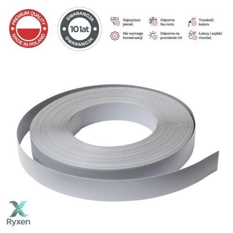 Taśma ogrodzeniowa 50mb Thermoplast® CLASSIC LINE 4,75cm SZARA PROTECTO