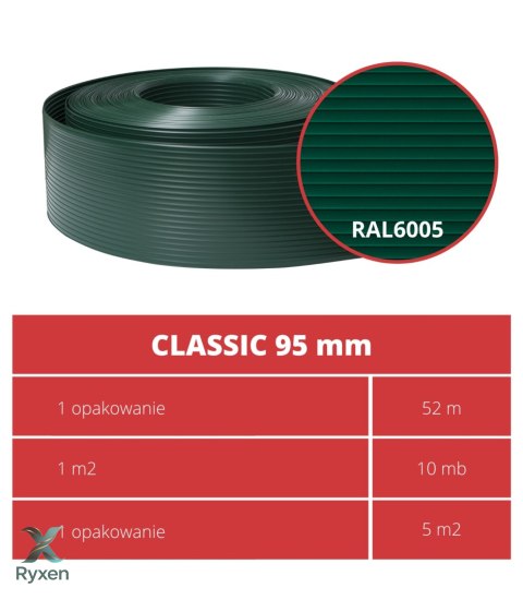 Taśma ogrodzeniowa 52mb Thermoplast® CLASSIC LINE 9,5cm ZIELONA PROTECTO