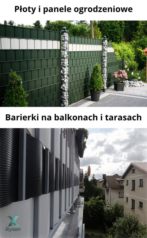Taśma ogrodzeniowa ROLKA 26mb BASIC 19cm PROTECTO™ SZARA PROTECTO