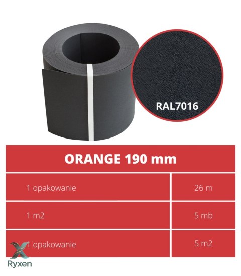 Taśma ogrodzeniowa ROLKA 26mb ORANGE 19cm PROTECTO™ GRAFIT PROTECTO