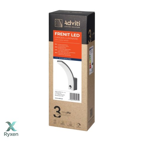 FRENIT LED 20W, oprawa ogrodowa, 2000lm, IP65, 4000K, funkcja przyciemnienia, szara Orno