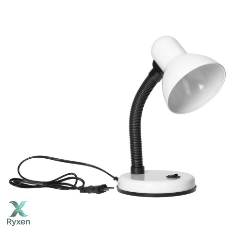 FUPI, lampa biurkowa, 40W, E27, stal + tworzywo, biała Orno