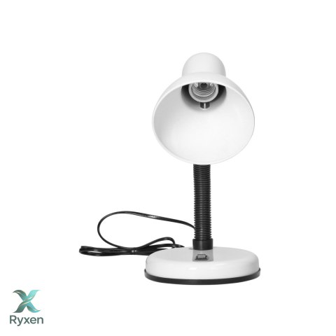 FUPI, lampa biurkowa, 40W, E27, stal + tworzywo, biała Orno