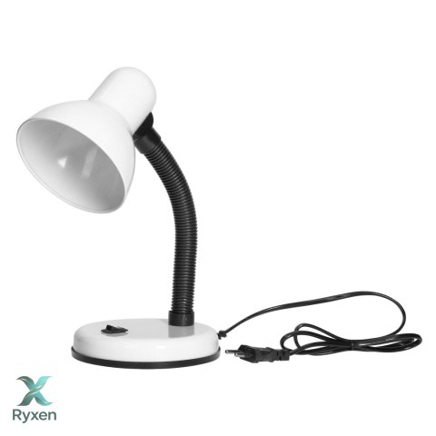 FUPI, lampa biurkowa, 40W, E27, stal + tworzywo, biała Orno