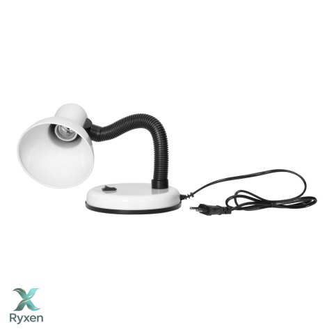 FUPI, lampa biurkowa, 40W, E27, stal + tworzywo, biała Orno
