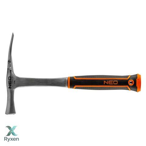 Młotek murarski (szeroki, berliński) 600 g, monolityczna konstrukcja NEO TOOLS