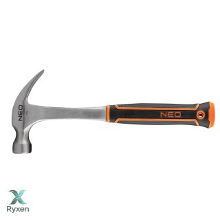 Młotek stolarski 450 g, monolityczna konstrukcja NEO TOOLS