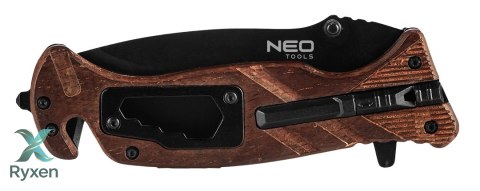 Nóż survivalowy składany  22 cm, 6 w 1 NEO TOOLS