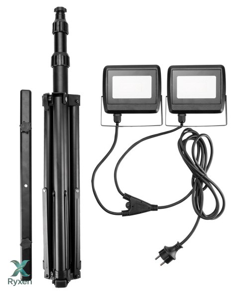 Reflektor podwójny 2x30W SMD LED 5100lm na statywie 1.8m NEO TOOLS