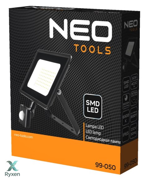 Reflektor z czujnikiem ruchu SMD 50W 4000 lm 230V NEO TOOLS