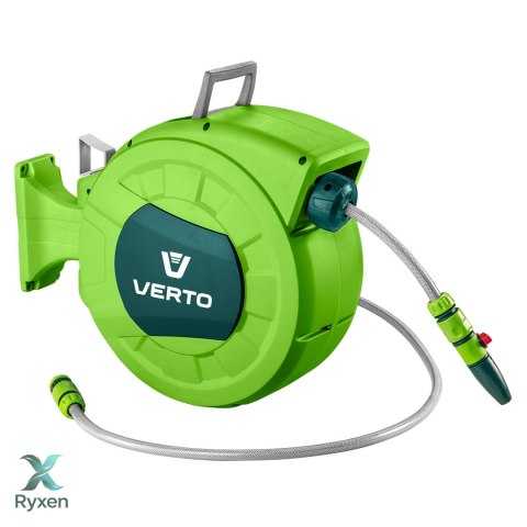 Wąż z automatycznym zwijaczem 1/2", 20 m +2m VERTO