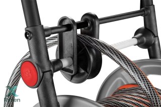 Wózek na wąż ogrodowy, metalowy, do 60 m węża 1/2", z prowadnicą węża NEO TOOLS