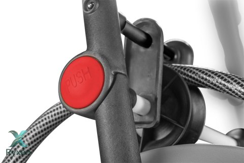 Wózek na wąż ogrodowy, metalowy, do 60 m węża 1/2", z prowadnicą węża NEO TOOLS
