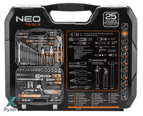 Zestaw narzędzi, 143 elementy NEO TOOLS