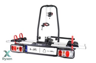 Bagażnik rowerowy samochodowy na hak - e-bike - 2 rowery tbc-02/2 amio-02585 AMiO