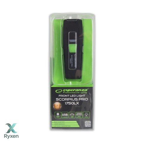 EOT060 Esperanza profesjonalna lampka rowerowa led na przód scorpius pro 1750 lx Esperanza