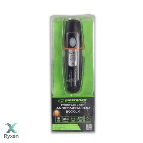 EOT062 Esperanza profesjonalna lampka rowerowa led na przód andromeda pro 2000 lx Esperanza