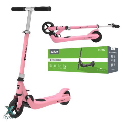 Hulajnoga elektryczna dla dzieci FUN WHEELS PINK Rebel