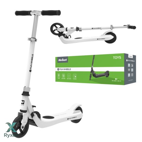 Hulajnoga elektryczna dla dzieci FUN WHEELS WHITE Rebel